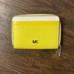 Michael Kors Yellow  mini wallet